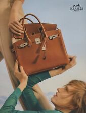 HERMES Paris - Magazine 2 Page Print AD - Luxury Bag Fashion Style picture