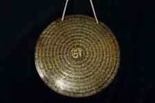 13 inches Full Mantra carved gong-Tibetian gong- carved gong healing and Meditat picture