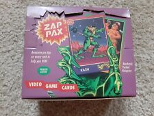  1992 Zap Pax Video Game Trading Cards Box Complete OPEN BOX  LOOK READ  picture