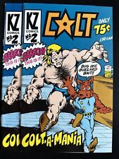 Colt #2 x2 Comic Peter Laird Teenage Mutant Ninja Turtles Pinup KZ Comics VF *A4 picture