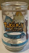 Vintage  1999 Welch's Jelly Glass Pokémon Togepi 9th In Series Of 9 picture
