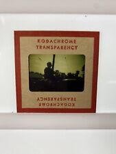 Vintage Kodachrome Transparency Original 35 mm Photo Person On Tractor picture