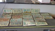 22  Expired Vintage   Oklahoma License Plate Tags picture