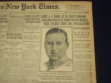 1923 DECEMBER 26 NEW YORK TIMES - LIEUT. O.C. WOOD MAKES $800,000 - NT 9224 picture
