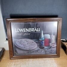Working Vintage Lowenbrau Beer Special Dark Illuminated Wall Sign Lighted picture