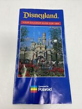 1984 Disneyland Souvenir Guide Presented by Polaroid Maps Vintage picture