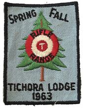 Tichora Lodge 146 Patch Four Lakes Council Wisconsin 1963 Spring Fall Rifle Vtg picture