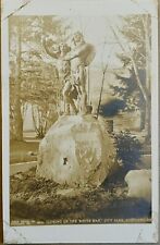 RPPC Portland Coming of the White Man Sculpture Oregon Real Photo Postcard c1910 picture