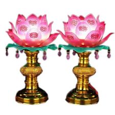 1pairs 20cm Buddhism  Buddha Lotus Lamp Candle Holder Buddhist picture