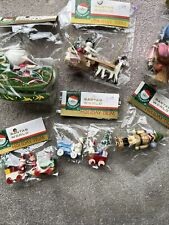 Vintage Wooden Ornament Kurt S Adler Santa’s World Lot Of 6 New In Package picture