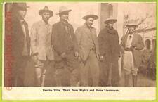 ah0214 - MEXICO - VINTAGE POSTCARD - Pancho Villa and Some Lieutenants - 1916 picture
