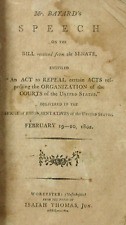 Early American Imprint Federalist Bayard Speech Repeal Organization Courts 1802 picture