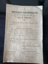 Vittorio Emanuele III, Title Ragioniere Finance Decree Short Of Conti 1907 picture