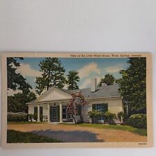 Vintage Postcard THE LITTLE WHITE HOUSE, WARM SPRINGS, GA Georgia Posted picture