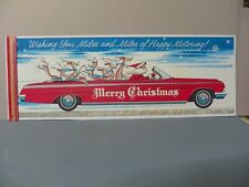 1962 CHEVROLET CHRISTMAS -  DEALER WINDOW DISPLAY - COPY - ABOUT 3FT WIDE picture