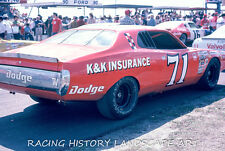 1975 DAYTONA 500 8x10 PHOTO #71 DAVE MARCIS K&K INSURANCE DODGE MOPAR RACING 71 picture