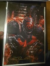 Venom #1 Annual Signed Clayton Crain Virgin Variant Scorpion Comics With COA picture