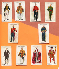 1911 JOHN PLAYER & SONS CIGARETTES CEREMONIAL AND COURT DRESS 10 TOBACCO CARDS picture