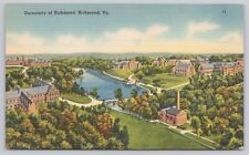 Richmond Virginia, University of Richmond, Aerial View, Vintage Postcard picture