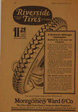 1926 Montgomery Ward Vintage Print Ad Riverside Balloon Tires Oversized Cords picture