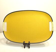 Vintage MCM Japanese Fiberboard Serving Tray Yellow Blank picture