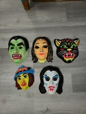 Halloween Mask Vintage Lot 5 picture