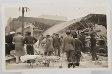 1933 Earthquake Search Rescue Responders Southern California Real Photo Postcard picture