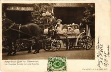 PC RUSSIAN ROYALTY ROMANOV IMPERIAL FAMILY ON A COACH (a48183) picture