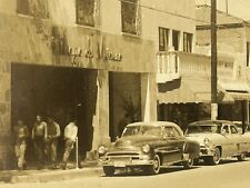 Nogales Sonora Mexico Postcard Rppc Photo Obregon Ave Old Cars picture