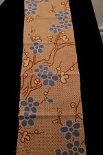 f-367 antique silk crepe kimono fabric - plum branch - 13