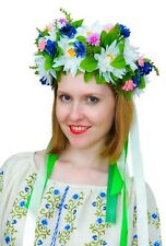Ukrainian Wreath, Headdress, Hoop, Vinok of wild flowers and ribbons picture