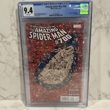 Amazing Spider-Man #700 CGC 9.4 White Pages Key Issue Death Of Peter Parker 2013 picture