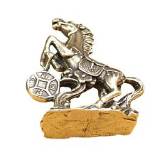 Brass Horse Ornament Fortune Horse Desktop Decoration Favors 1pc  picture