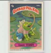 1986 Topps Garbage Pail Kids Card #109a TOADY TERRY Original 3rd Series GPK OS3 picture