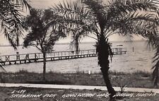 RPPC Sebring FL Florida Pier Kenilworth Lodge Lake Jackson Photo Postcard E23 picture