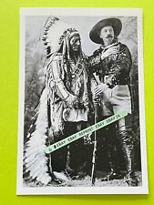 Found 4X6 PHOTO Old Native American Indian Sitting Bull and Buffalo Bill Cody picture