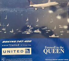 1/200 JC Wings-United B747-400- “FAREWELL TO THE QUEEN” #N118UA- Flaps Up-NIB😊 picture