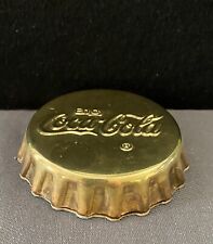 Vintage Coca-Cola Brass Crown Shaped Paperweight. Very good condition. picture