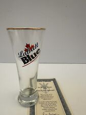 Labatt Blue Gold Rimmed Beer Glass from Columbia House Collectibles W/ COA picture