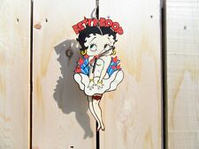 Vintage Ata Boy Betty Boop Swinging Pendulum Legs Wall Clock *Tested Working* picture