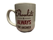 Chocolate is Always The Answer Coffee Hot Chocolate Mug Royal Norfolk Stoneware picture