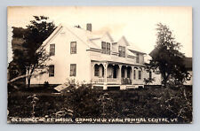 RPPC Residence of FF Mason Grand View Farm Pownal Vermont VT Real Photo Postcard picture