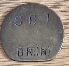 B.R (N)British Railway North 661  large Check  Brass  picture