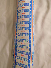 Scarce Carter 1980 Democrats 3 inch wide, 9 foot long Banner on a Stick ~ Unused picture