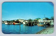 Biloxi MS-Mississippi, View Of The Shrimp & Oyster Industry, Vintage Postcard picture