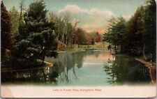 SPRINGFIELD, MASSACHUSETTS ~ Pristine Lake In Forest Park ~ c1910 Postcard picture