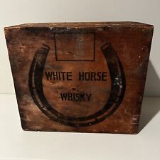 White Horse Whisky Wood Crate-Rockefeller Center, NY | Very Old Vintage picture