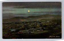 Pocatello ID-Idaho, Scenic View Overlooking Town Moon, Vintage Postcard picture