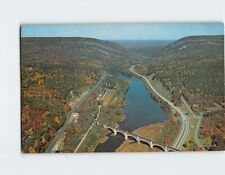 Postcard Aerial View of Delware Water Gap USA picture