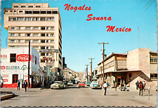 Campillo Street Nogales MX Hotel Fray Marcos Coca Cola Signs Post Office Petley picture